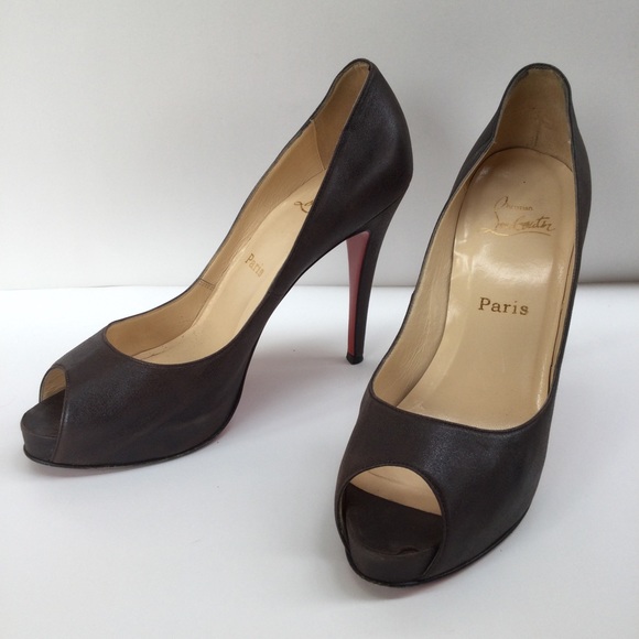 Christian Louboutin High Heels Luxury Size 39 Peep Toe Formal Office Party - Picture 1 of 16